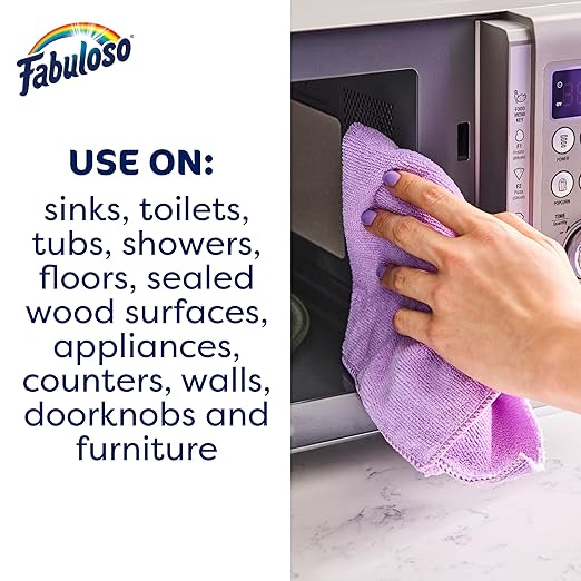 Fabuloso 2X Multi-Purpose Cleaner, No Rinse Floor Cleaner, Long-Lasting Freshness, Passion of Fruits Scent, 128 fl oz