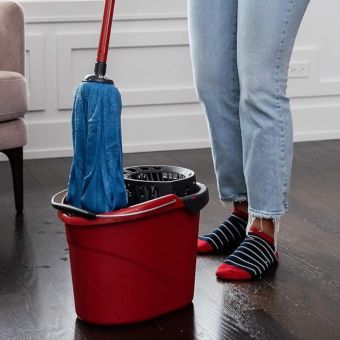 O-Cedar Quickwring Bucket & MF Cloth Mop + 1 Lavender PAC (Variety Pack)