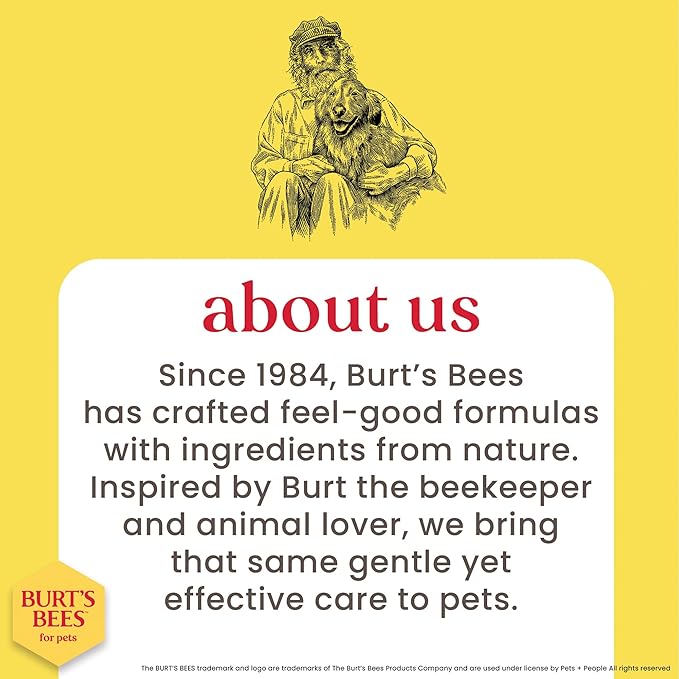 Burt's Bees for Pets Tear Stain Remover for Dogs with Chamomile, 99.9% Natural Origin Formula, Gently Cleanses Eye Area and Removes Debris, Safe for Dogs and Puppies, Cruelty-Free, 4 Fl Oz - 24 Pack