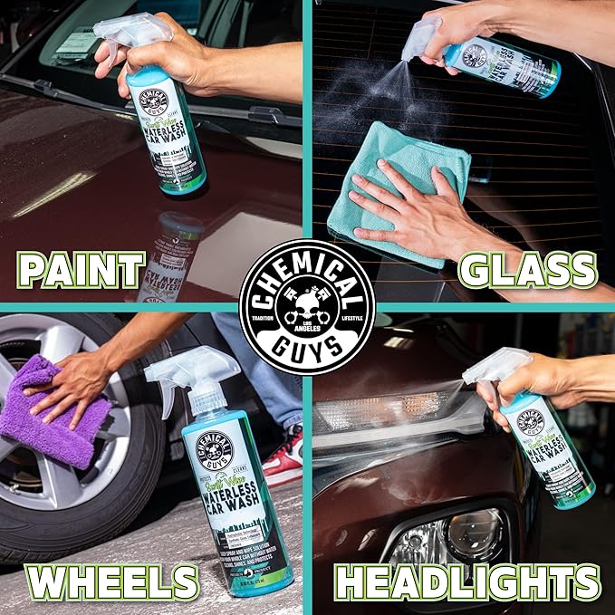 Chemical Guys CWS20916 Swift Wipe Sprayable Waterless Car Wash, Easily Clean - Just Spray & Wipe, Safe for Cars, Trucks, Motorcycles, RVs & More, 16 fl oz (Pack of 2)