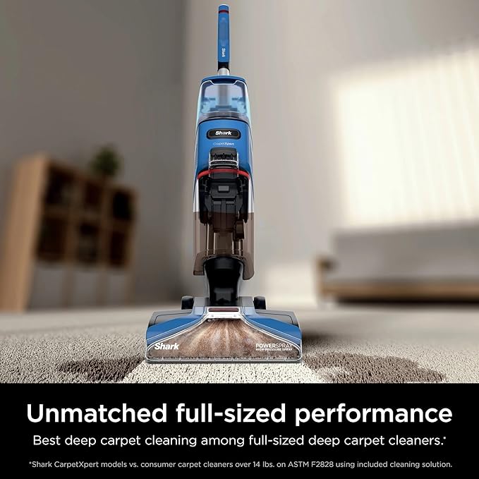 Shark EX120 CarpetXpert, Upright Carpet & Area Rug Cleaner for Pets, Deep Carpet Cleaning & Dirt & Grime Removal, Carpet Shampooer, Blue (Renewed)