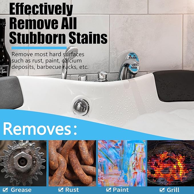 2024 New Upgrade Toilet Cleaning Screens Toilet Cleaner Hard Water 5.5 x 4 Inch Flexible Scrubbing Pads Remove Calcium Deposits Carbon Rust for Toilet Kitchen
