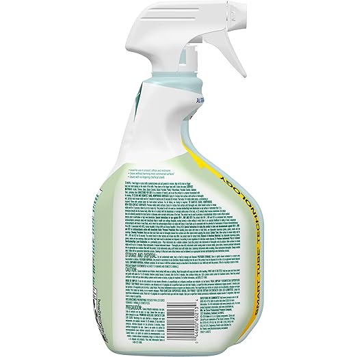CloroxPro Clorox EcoClean Disinfecting Cleaner Spray Bottle, 32 Fluid Ounces, Pack of 9 (Package May Vary)