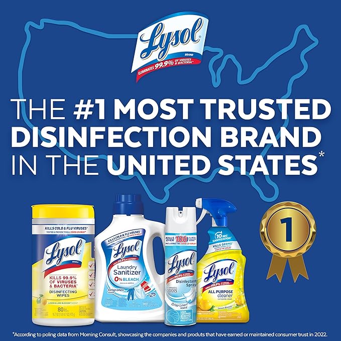 Lysol Lime & Rust Toilet Bowl Cleaner Gel, For Cleaning and Disinfecting, Destroys Stains including those from Hard Water and Rust, 24oz (Pack of 9)