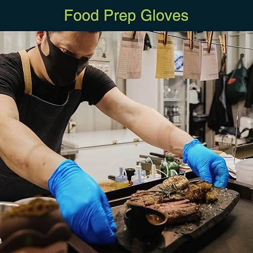 Blue Gloves Disposable Latex Free X Small, 50 Count - Medical and Dental Grade Surgical Gloves - Powder Free Nitrile Gloves X Small - 3 Mil Thickness