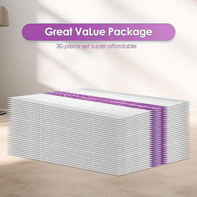 (30 Pack) Disposable Mop Pad Refills Compatible with Swiffer WetJet, Spray Cleaning Replacement Pads, Multi-Surface Mop Pad Refills for Floor Cleaning, 30 Pieces Spare Pack