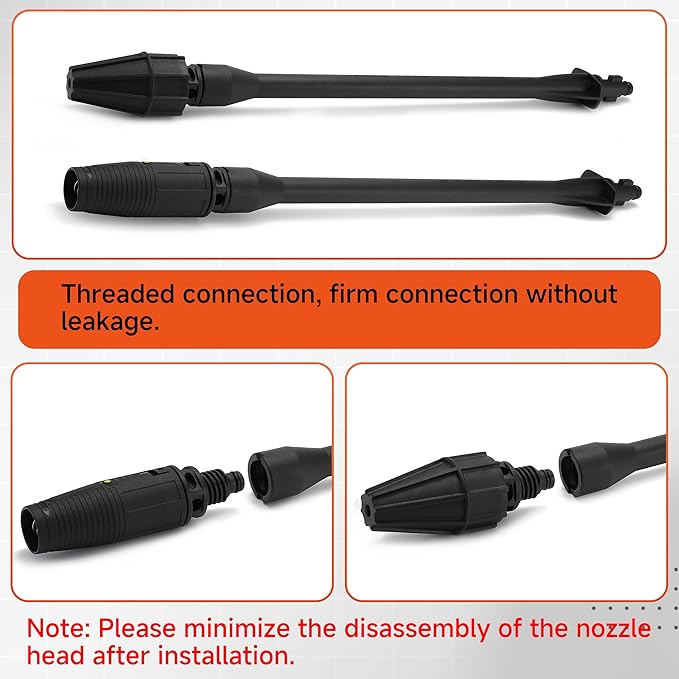 Pressure Washer Gun, Replacement Pressure Washer Wand with Jet and Turbo Nozzle – Compatible with Some of Portland Husky Black Decker Ford Pulsar ShopForce Taskforce Powerwasher Taskmaster
