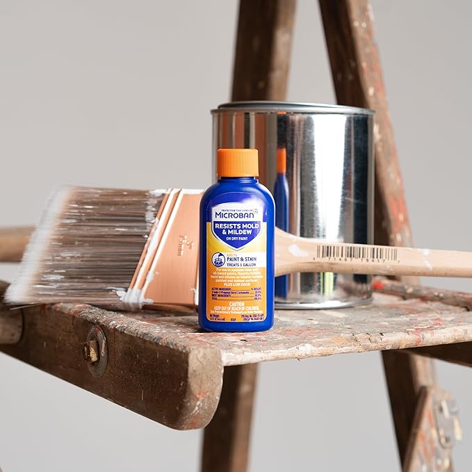 MICROBAN 1.5 oz. Fungicidal Paint Additive – Resists Mold & Mildew (Pack of 2)