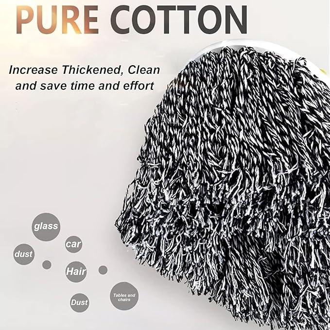 Mop Heads Replacements, Microfiber Spin Mop Head Refill Cleaning Supplie for Home Industrial and Commercial Use(C)
