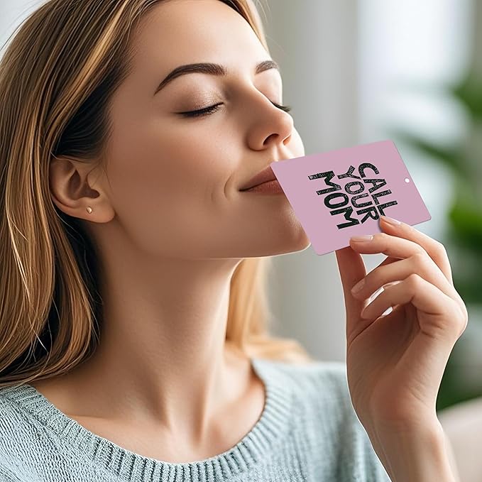 Mancheng-zi Funny Call Your Mom College Dorm Air Freshener 3Pcs, Back to School College Girls Gifts Air Freshener Hanging for Dorm Cars Closet Drawer or Books, Funny Pink Dorm Decor