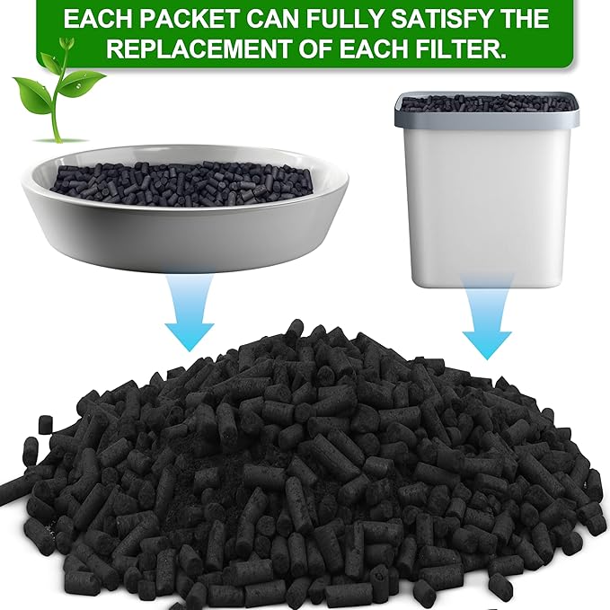 Charcoal Refills for Lomi Kitchen Composter 1 Pounds Activated Charcoal Odor Absorber Filter Refill Compatible with Lomi Composter