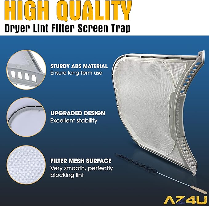 Dryer Lint Filter Screen Trap Replaces For LG DLGX3701W DLGX4271W DLGX4071W DLGX3371V DLGX3361V DLGX3361W DLGX3371W DLGX3361R DLGX3371R DLGX3701V DLGX2802W DLGX3571W DLGX4371W DLGX3886W DLGX4271W