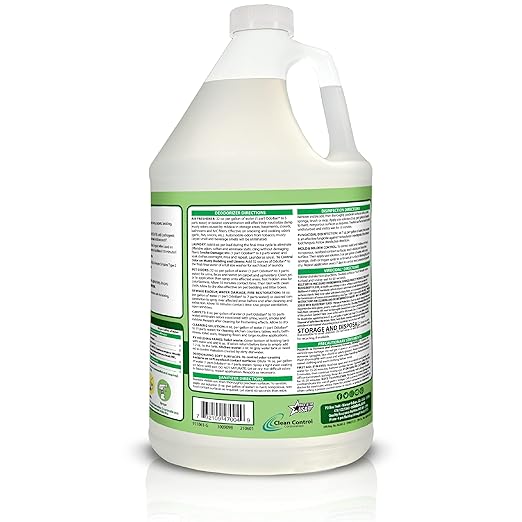 OdoBan Ready-to-Use Disinfectant and Odor Eliminator, Set of 2, 14.6 Ounce 360-Degree Continuous Spray Air Freshener and 1 Gallon Multi-Purpose Cleaning Concentrate, Original Eucalyptus Scent