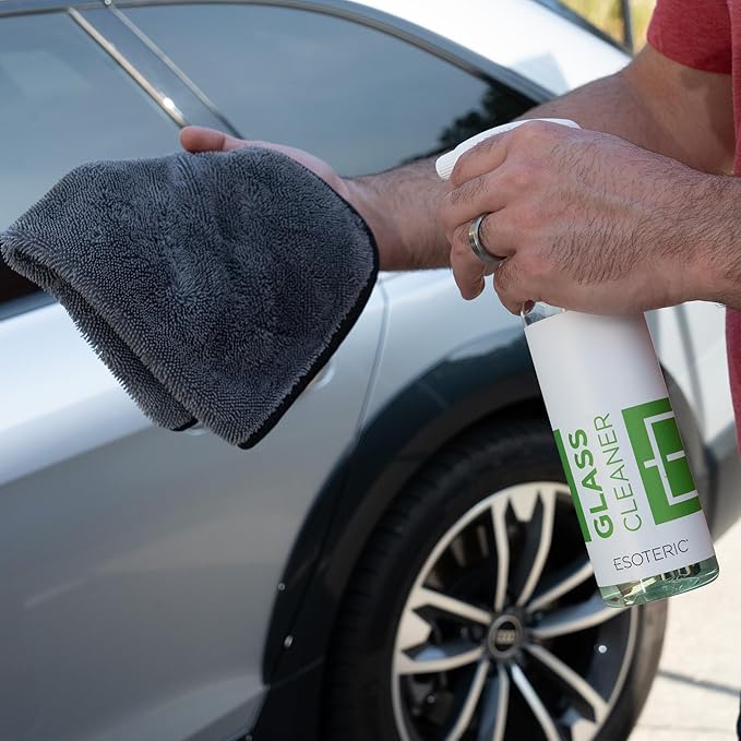 ESOTERIC Glass Cleaner for Cars – Streak Free Automotive Glass Cleaner Spray, Safe on Tinted Windows, Professional Car Window Cleaner for Interior and Exterior Auto Glass