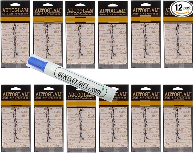 Tyler Candle Company Autoglam Auto Air Freshener, Diva, Set of 12, including a Stain Remover Pen