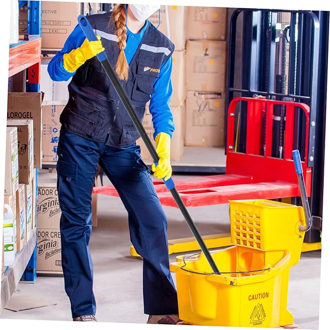 Mop Handle Replacement Section Extendable Pole Compatible with Spin Mops Brushes and Dusters for Versatile Floor Cleaning Hard to Reach Areas