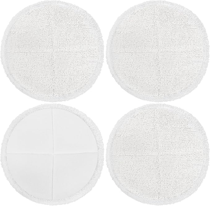 KEEPOW Spinwave Replacement Pads Compatible with Bissell Spinwave Hard Floor Mop 2039a Series 2124, 20399, 2307, 2315A, 23157, 2039A, 20393 Spin Mop Pad for Floor Cleaner (4 Pack)