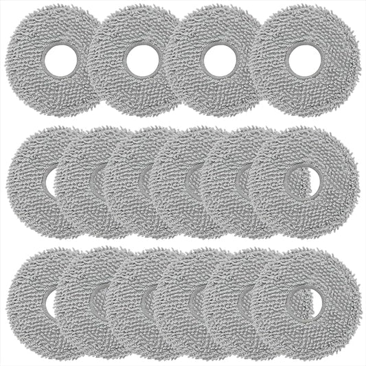 (16 Pcs) Mop Pads for Roborock Saros 10R/Q Revo/Qrevo S/Qrevo Pro/Qrevo Plus/Qrevo Master/Qrevo Slim/Qrevo Curv/Qrevo Edge/QV 35A Robot Vacuum Cleaner, Spin Cleaning Pads Replacement Accessories Set