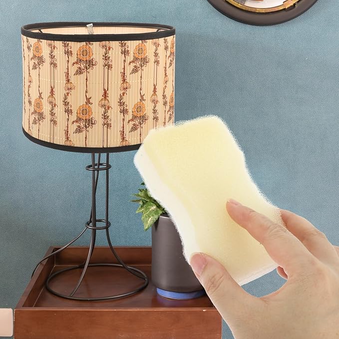 Operitacx 15pcs Lampshade Cleaning Sponges Fabric Cleaner Pads Reusable Dry Dust Remover for Lampshades Curtains Pet Hair and Soot Removal Household Cleaning