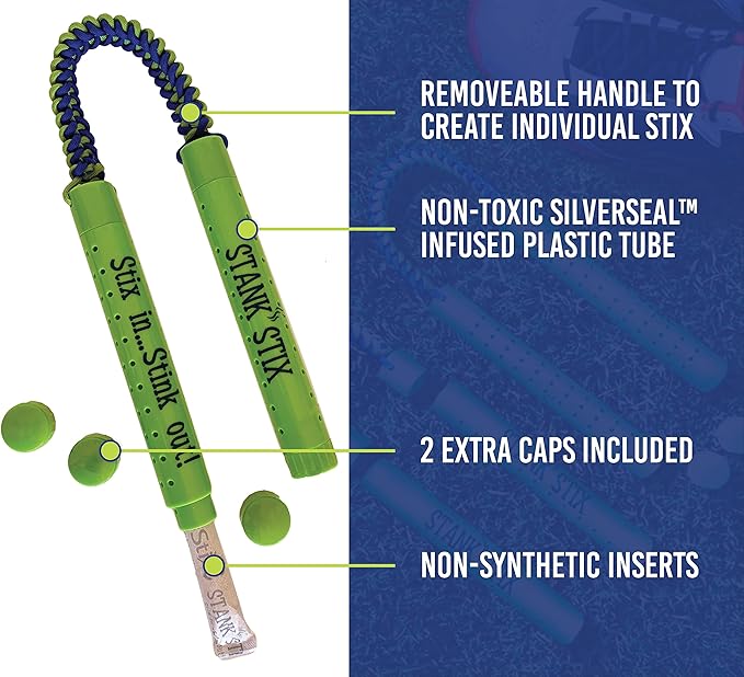 Refill Bags for GloveStix & StankStix Shoe Deodorizer, Odor Eliminator for Hockey & Lacrosse Gloves, Boxing & Soccer Gear, Gym Bags & Sports Equipment. As Seen on Shark Tank (2 Ct, Pk of 1)