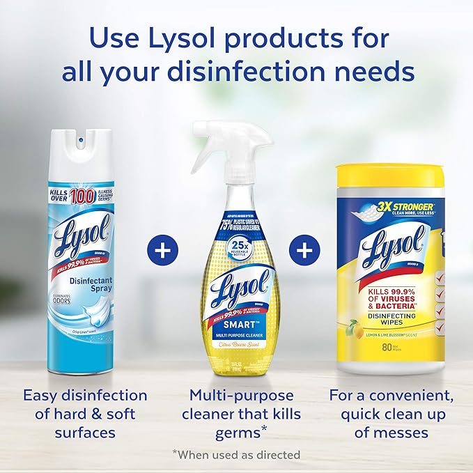 Lysol Smart Refill Cartridges, 4 x 0.195FL.OZ (5.76mL) (Pack of 4) Fresh Waterfall