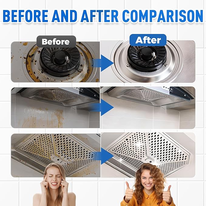 Multifunctional Powerful Spray Kitchen Foam Cleaner, 2026 New Multi-Purpose Cleaning Spray, Easy-To-Use Grease Remover For Kitchen, Fast-Acting Tile Cleaner For Families (3)