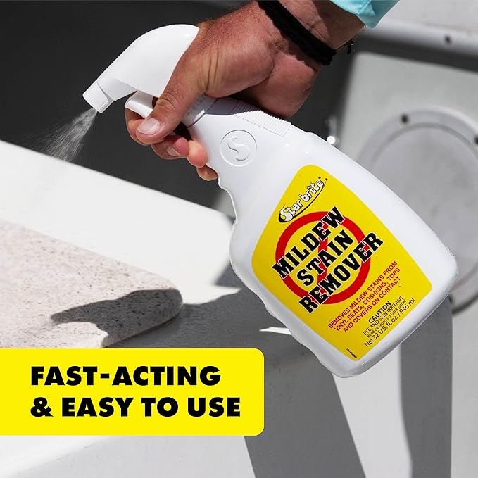 STAR BRITE Mildew Stain Remover + Cleaner Removes Stains on Contact - 22 OZ (085616SS)