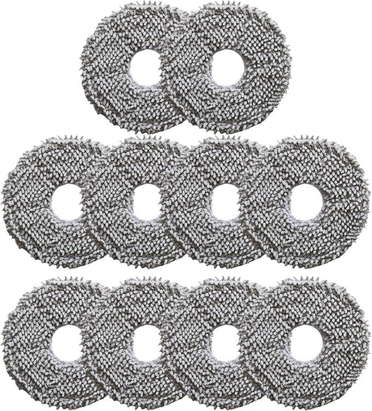 4/10pcs Mop Cloth Kit，Compatible For Conga，13090 Spin Revol Home Robot Vacuum Cleaner Mop Replacement Mop Cloth Rag Household Cleaning Tool(10pcs)