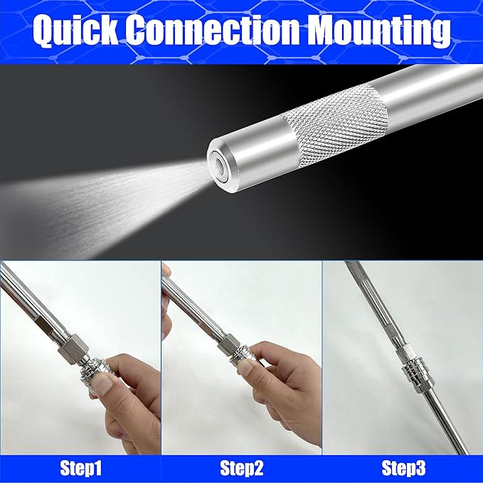 JOEJET Pressure Washer Long Range Chemical Nozzle, Shooter Tip Power Washer Compatible with Ladder Saver for 1000 to 6000 Psi Pressure Washing, 1/4’’ Quick Connect, 3.5-6 GPM