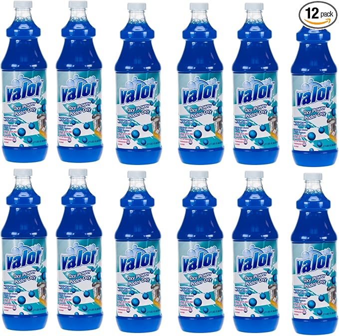 Valor Multi-Purpose Cleaner, 28 fl oz – Powerful Multi-Surface Cleaning, Streak-Free Shine, Biodegradable Formula, Made in USA (28 Fl Oz (Pack of 12), Oxy)