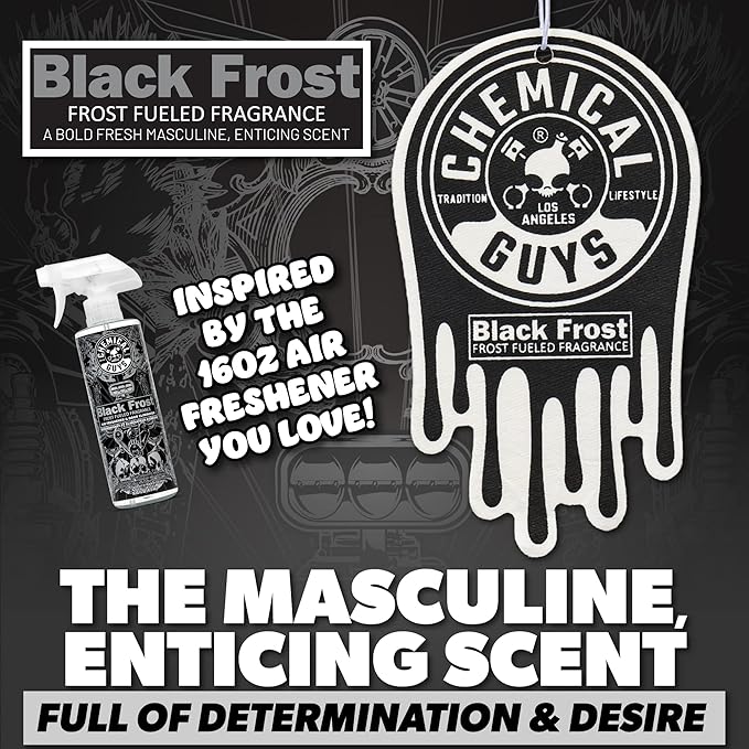 Chemical Guys Car Fresheners, Hanging Air Fresheners, Variety Scent Pack 12 Pack - for Cars, Home, Garage, Workspace, Dorm Room & More (4 x 3 Packs, Black Frost, Cherry, Pina Colada)