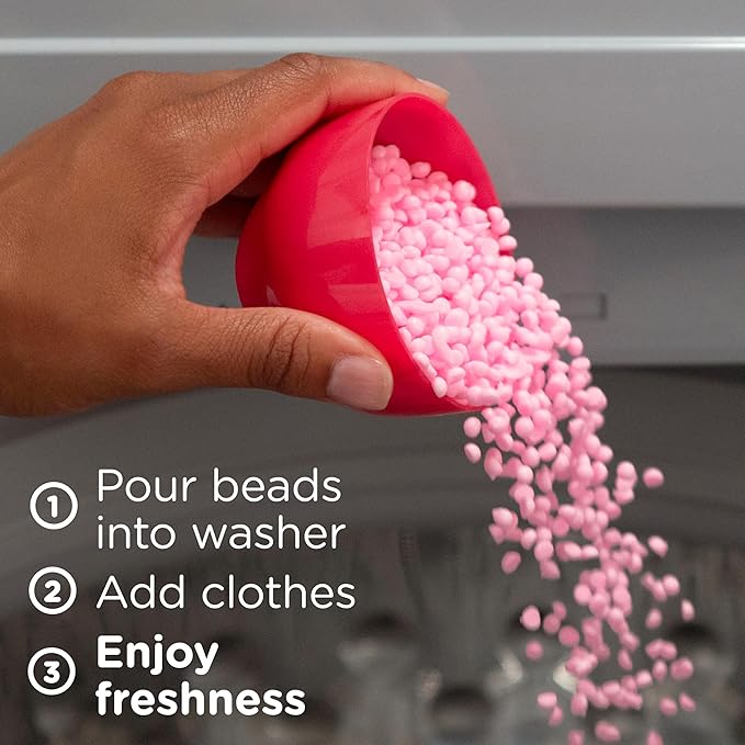 Downy April Fresh In-Wash Laundry Scent Booster Beads, 13.4 oz, laundry scent beads, Long-lasting Freshness (Pack of 4)