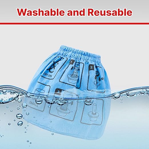 Shop-Vac Non-Woven Cloth Filter Bags – 2 Pack Reusable Filter Replacements, Fits Small Dry Vacuums (7" × 6-1/4" × 3-1/2")