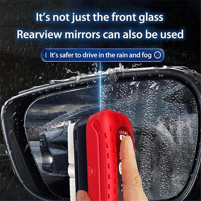 Automotive Glass Cleaner Windshield, Oil Film Remover for Car Window, Auto Glass Degreaser WindshieldPolish, Cars Window Eraser Cleaning Tool for Windshield, Car Windows, Reusable (1pcs)