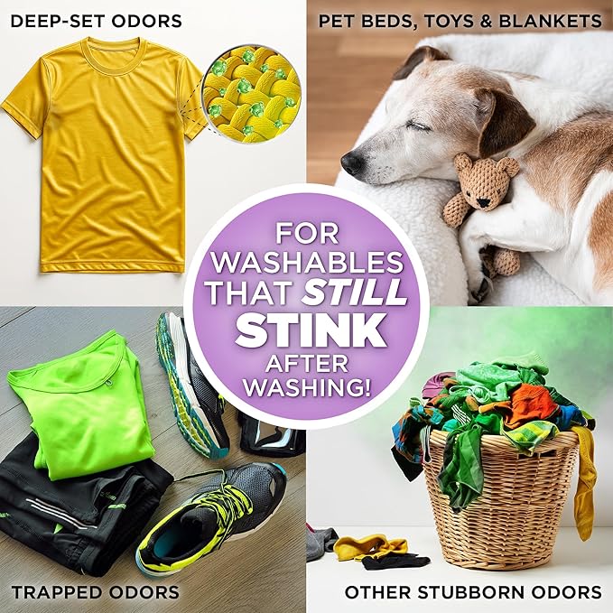 POOPH® Laundry – 32oz Bottle (16 Loads) – Eliminates The Toughest Odors in Washables in a ONE Wash –with NO FRAGRANCES.Just Add 2oz with Laundry Detergent – NO Harsh Chemicals, Safe for People & Pets