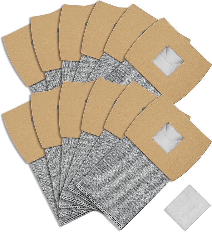 12 Pack Vacuum Bags Replacement for Oreck Handheld Vacuum Cleaner BB180, BB280, BB850, BB870, BB880, BB900, BB1000, BB1100, BB1200, MV160, CC1600, Replaces Part # PKBB12OF