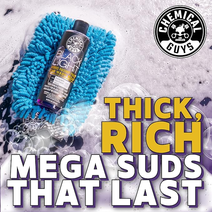 Chemical Guys CWS61964 Black Light Foaming Car Wash Soap (Works with Foam Cannons, Foam Guns or Bucket Washes) for Cars, Trucks, Motorcycles, RVs & More, 64 fl oz (Half Gallon) Black Cherry Scent