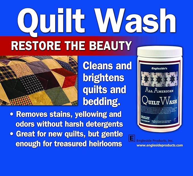 All American Quilt Wash, Unscented Vintage and New Quilt Specialty Cleaner, 32 Ounces