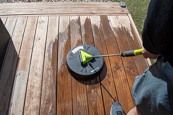 "Forney 75171 Surface Cleaner 16"" Outflow Surface x 1/4"" Plug", black and green
