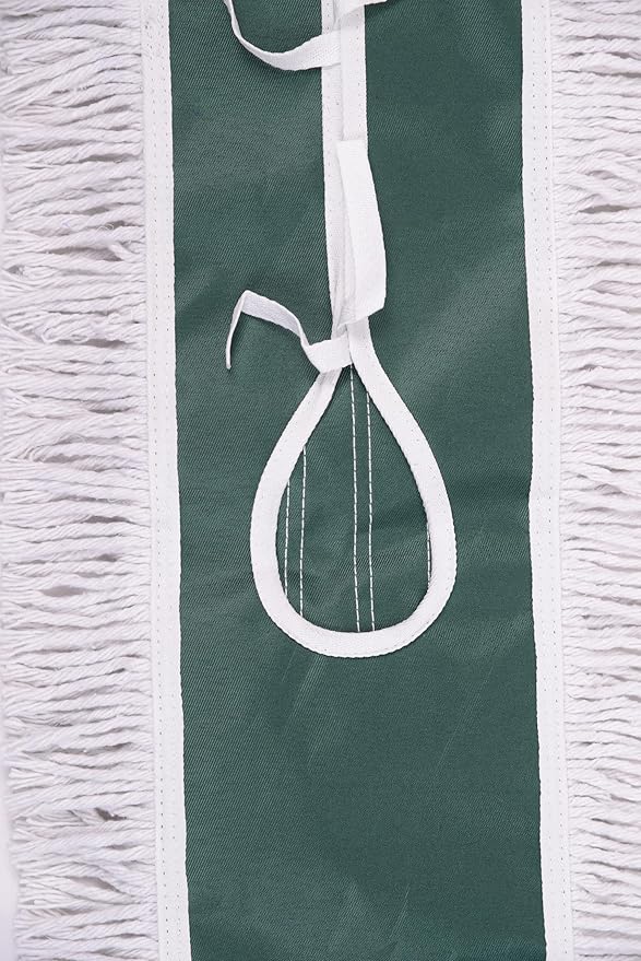 36"" Industrial-Grade Cotton Dust Mop Head Refills, Perfect Replacement for Busy Home, Gym, Commercial Spaces, Heavy-Duty Mop for Janitorial & Housekeeping Needs - 2 Pack (White)