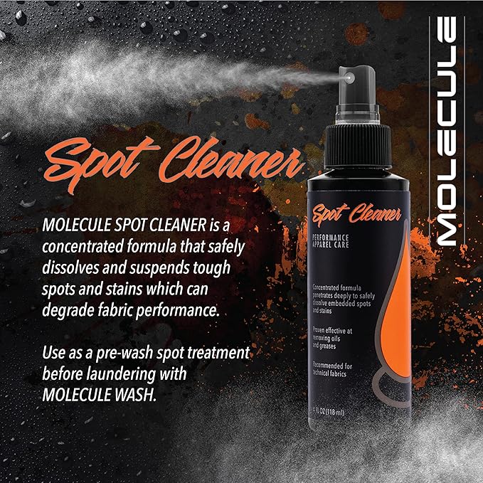 Molecule Wash Kit | Performance Apparel Care | 16 Ounce Wash & Spot Cleaner | Removes Tough Stains & Spots from Racing Suits & Technical Fabrics | 16 Ounce (1 Kit)