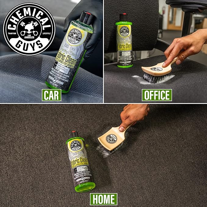 Chemical Guys Foaming Citrus Fabric Clean, Carpet and Upholstery Cleaner - Car Carpet Cleaner for Seats, and Floor Mats, Safe for Home, Office & More, Citrus Scent - 16 oz