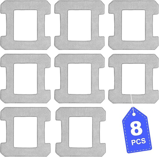 Cleaning Pads Compatible with Ecovacs Winbot W2/W2 Pro Omni W1/W1 Pro Window Vacuum Cleaner Robot, Washable Reusable W2S Omni Mop Pads Accessories 8PCS