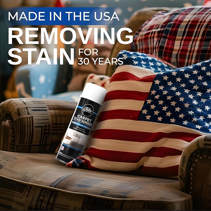 Fuller Brush Carpet Stain Remover – 18 oz Enzyme Foam Spot Cleaner for Carpets, Rugs & Upholstery – Removes Pet Stains, Coffee, Wine, Grease – Odor Eliminating (Pack of 1)