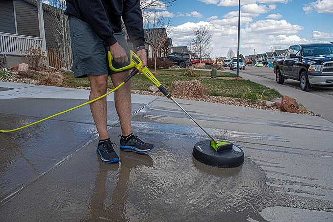 "Forney 75171 Surface Cleaner 16"" Outflow Surface x 1/4"" Plug", black and green