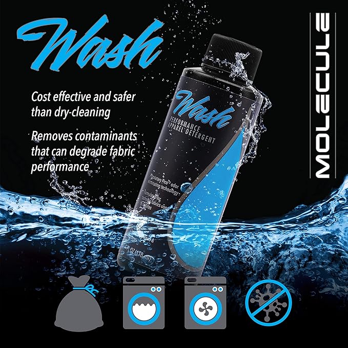 Molecule Wash Kit | Performance Apparel Care | 16 Ounce Wash & Spot Cleaner | Removes Tough Stains & Spots from Racing Suits & Technical Fabrics | 16 Ounce (1 Kit)