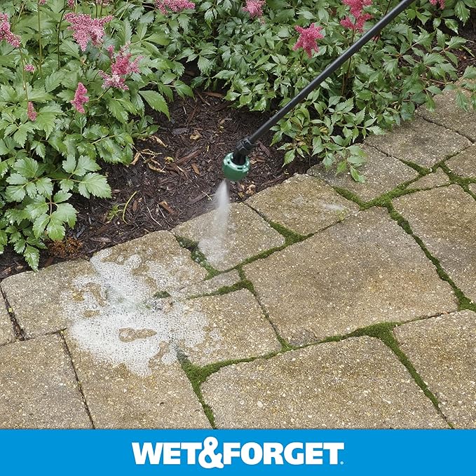 Wet & Forget Moss, Mold, Mildew, & Algae Stain Remover Multi-Surface Outdoor Cleaner Concentrate, Original, 128 Fluid Ounces