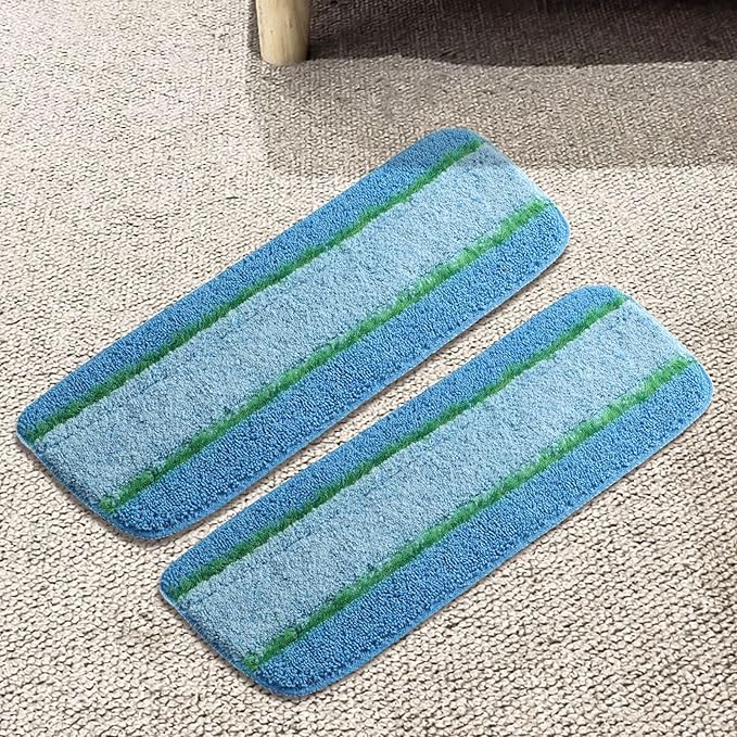 Upgraded Microfiber Pad for Libman Freedom Spray Mop, Spray Mop Replacement Head, Reusable Microfiber Cleaning Pads, Long Lasting Mop Pads, Machine Washable Mop Refills, 6 Pack(2 Pack)