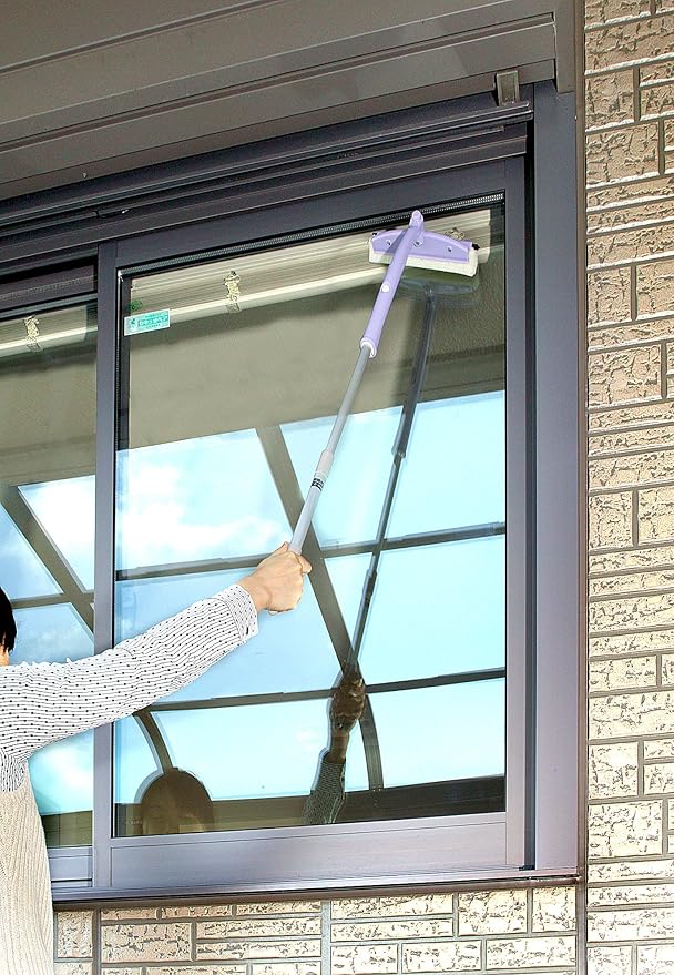 [Bulk buying set] Rotating Glass Cleaner Net Door Brush Set