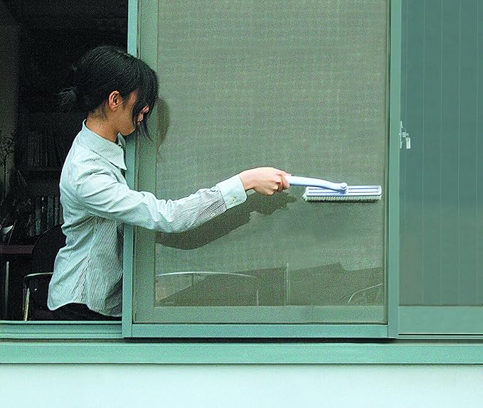 [Bulk buying set] Rotating Glass Cleaner Net Door Brush Set